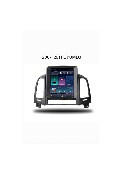 Snp Serisi Hyundai Santafe 2007 İle 2011 Uyumlu 9.7 İnç Tesla Tarzı Android Multimedya Sistemi 6-128 Gb Hafıza Carplay Android Auto Ve Geri Görüş Kamerası 9.7''