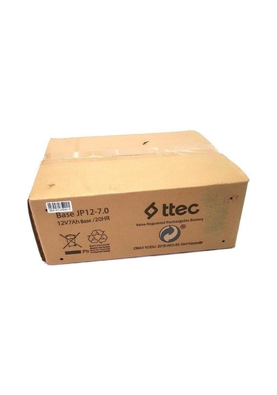 Ttec 12V 7A Kuru Bakımsız Akü 8 Adet