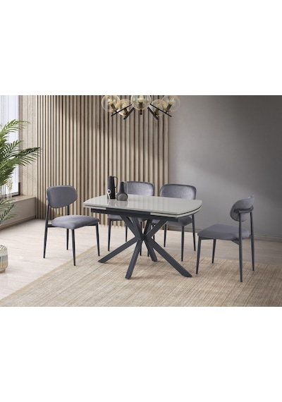 Anka Sis Gri Polo Lak Panel Mutfak Masa Sandalye Takımı 80x120 Gri Anka Sis Gri Polo Lak Panel Mutfak Masa Sandalye Takımı 80x120 Gri