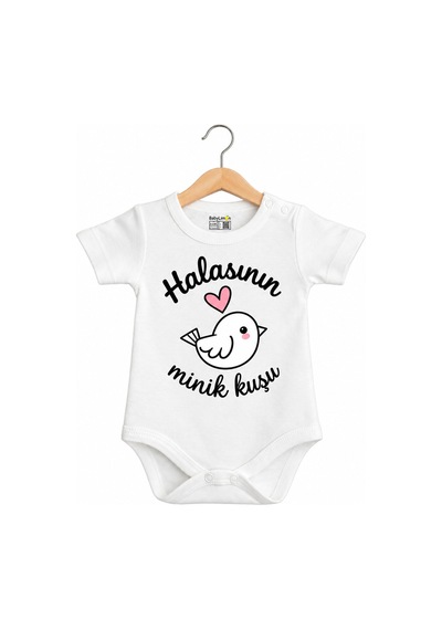 Babylimon Halasının Minik Kuşu Kısa Kol Çıtçıtlı Bebek Body Beyaz - 936542296 Beyaz