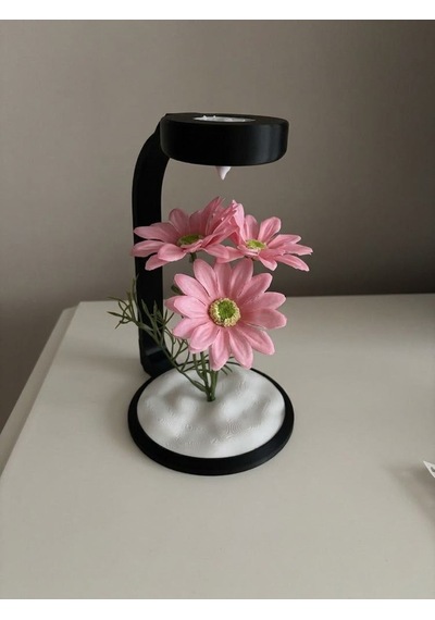 Moonlamp Pembe Papatya Dekoratif Hediyelik Lamba