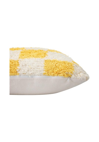 Porland Pop Plaid Dokuma Yastık Sarı 45x45cm Sku: Smg8690010185891