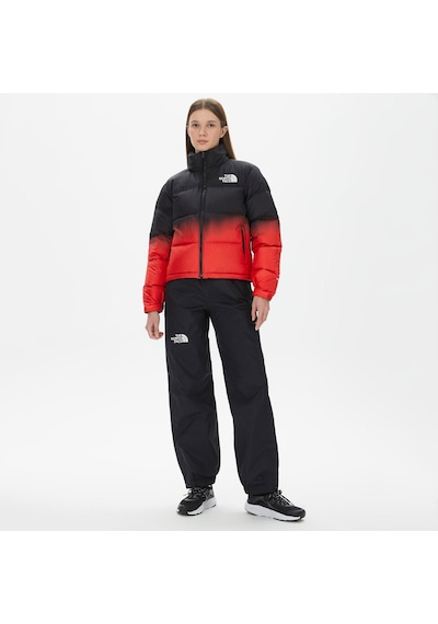 The North Face W 96 Nuptse Dıp Dye Jacket Kadın Ceket Nf0a84qyoor1 Siyah - Kırmızı