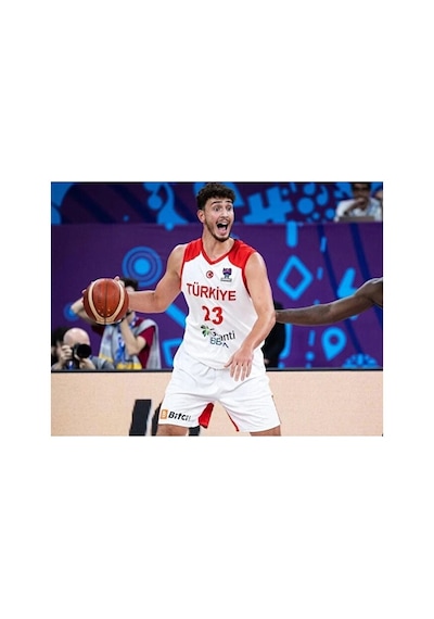 Türkiye Basketbol Milli Takımı Alperen Şengün Forması Beyaz Çok Renkli