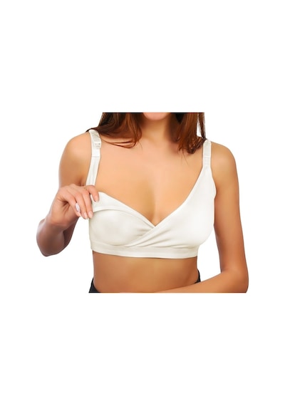 Hepimiz Alalım Sema Baby Kruvaze Emzirme Sütyeni Beyaz 95 Beden8682476853902