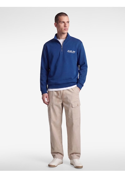 Koton Pamuklu Uzun Kollu Baskılı Yarım Fermuarlı Sweatshirt Saks 7wam70062mk Saks Mavi Koton Pamuklu Uzun Kollu Baskılı Yarım Fermuarlı Sweatshirt Saks 7wam70062mk Saks Mavi