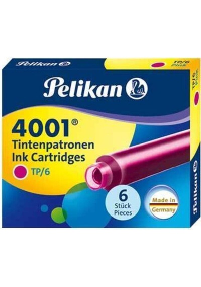 Pelikan 4001 6Lı Kısa Kartuş Pink 1077