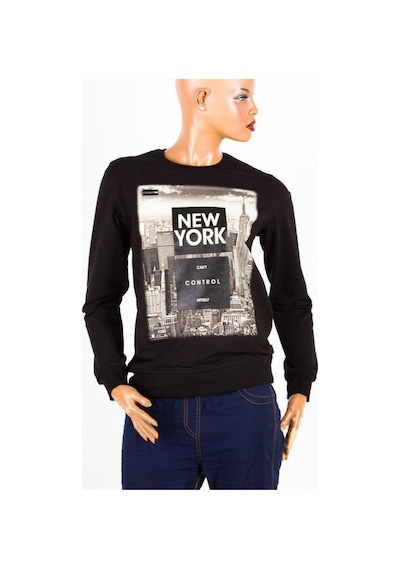 New York Unisex Pamuklu Slim Fit Sweatshirt Medium