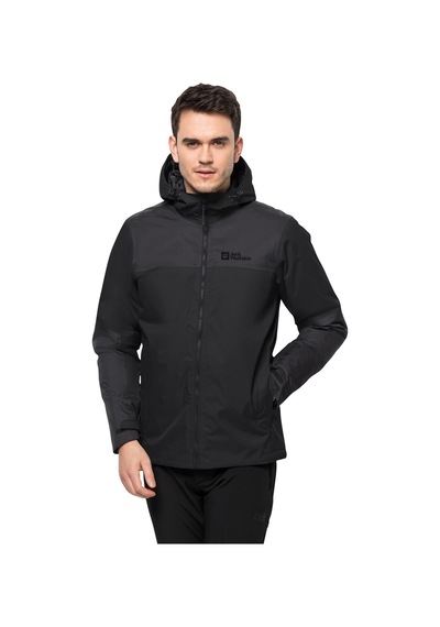 Jack Wolfskin Jasper Insulated Waterproof Erkek Outdoor Montu Siy