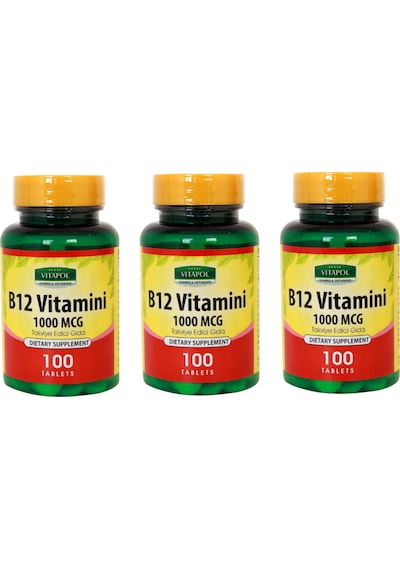 Vitapol Vitamin B12 100 Tablet 3 Adet Şubat 2024