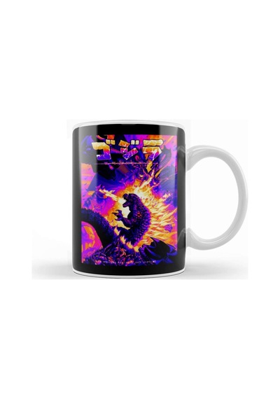 Godzilla Retro Godzilla Alien Kupa Bardak Porselen Karışık
