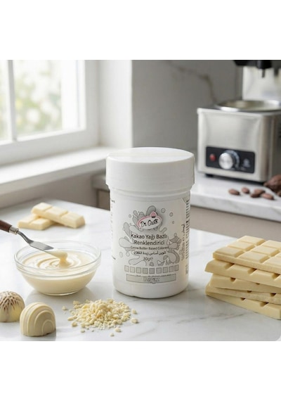 Çikolata Boyası Beyaz 30 Gr Yağ Bazlı Gıda Boyası