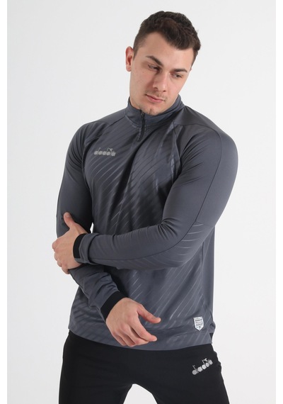 Diadora Elite Antrenman Eşofmanı Tek Üst Antrasit
