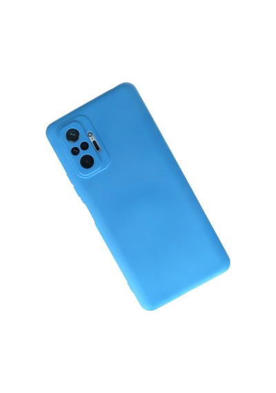 Redmi Note 10 Pro Kılıf Nano İçi Kadife Silikon - Mavi İtdark30619