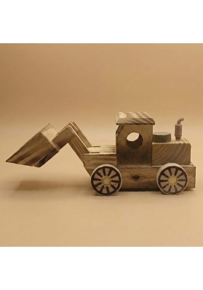 Yuma Ahşap Dekoratif Obje Kepçe - %100 El Yapımı - Ahşap - 14x9x7 Cm