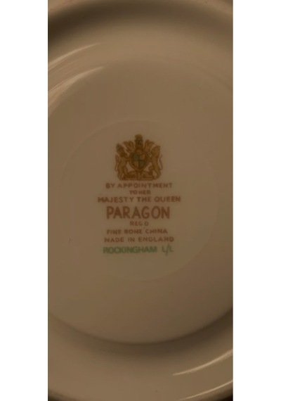 Vintage Paragon Ingiliz Antika Çay Fincanı Yeşil
