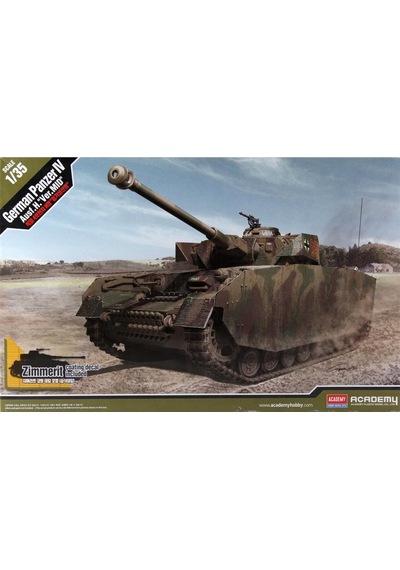 Academy 13516 1/35 Ölçek, Alman Pz.kpfw. Iv Ausf.h Versiyon Orta Tankı, Plastik Model Kiti-50102
