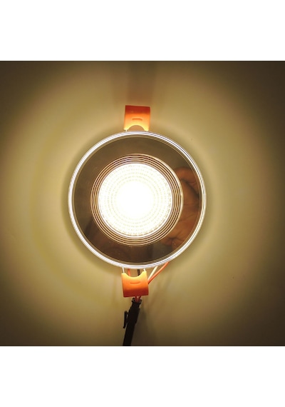 Aynalı Cam Üstü Altı Spot Cob Led Armatür Beyaz Gün Işığı Cam - Metalik