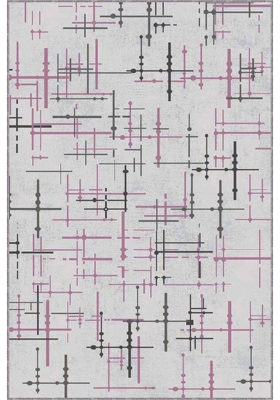 Pembe Vintage Kaymaz Tabanlı Makinede Yıkanabilir Halı Mn09n11