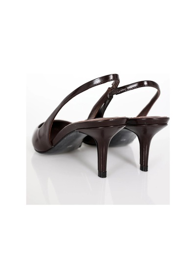 Kahverengi Sivri Burun Slingback 25149 Kahverengi