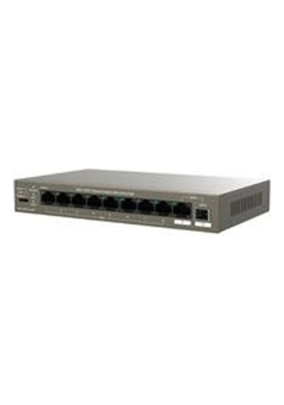 Tenda Teg1110pf-8-120w 9 Port 8 Port Poe+ 10-100-1000 Switch + 1 Port Uplink + 1 Port Sfp Kdo