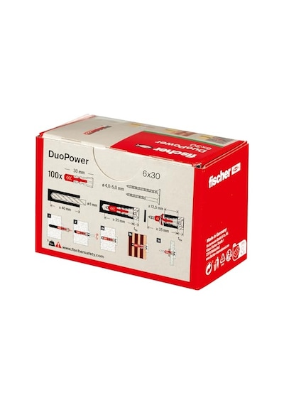Duopower 6x30 Dübel 100 Adet Diğer