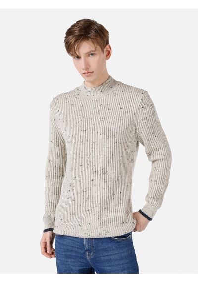 Colin's Colins Regular Fit Balıkçı Yaka Taş Erkek Kazak Cl1064844 Taş