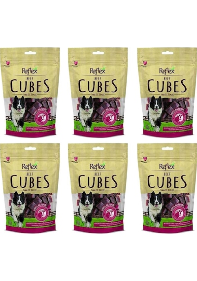 Reflex Beef Cubes Küp Dilimli Biftekli Köpek Ödülü  6 x 80 G