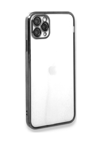 Apple, Uyumlu iPhone 11 Pro Max Kılıf Razer Lensli Silikon - Gümüş