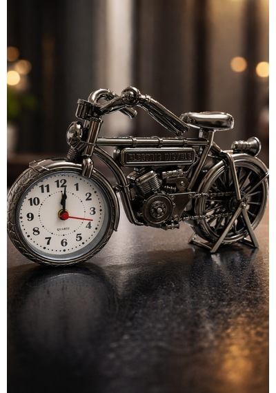 Bisiklet Model Çalar Saat Gümüş - 642089304 Gümüş