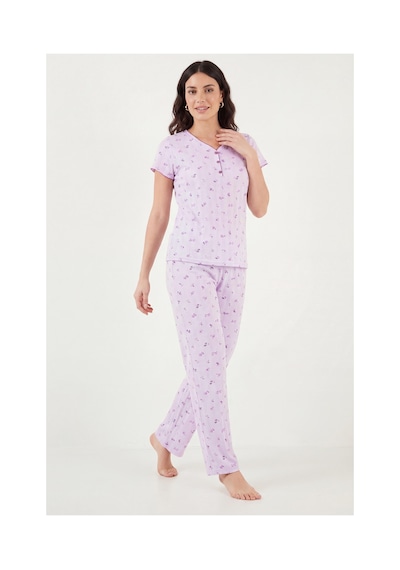 Lela Bayan Pijama Takımı 65770755 Lila LİLA