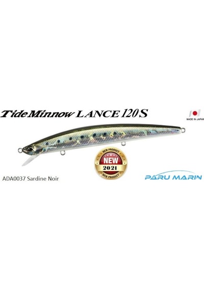 Duo Tide Minnow Lance 120S Ada0037 Sardine Noir (502371929)