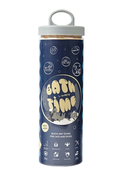 M-pets Bathtıme Kedi Ve Köpekler İçin Hızlı Kuruyan Havlu Yellow