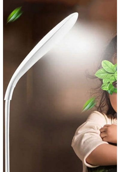 Dokunmatik Okuma Işığı 14 Led 3 Kademli Masa Lambası Beyaz Göz Ağıtmayan Ders Çalışma Lambası Beyaz