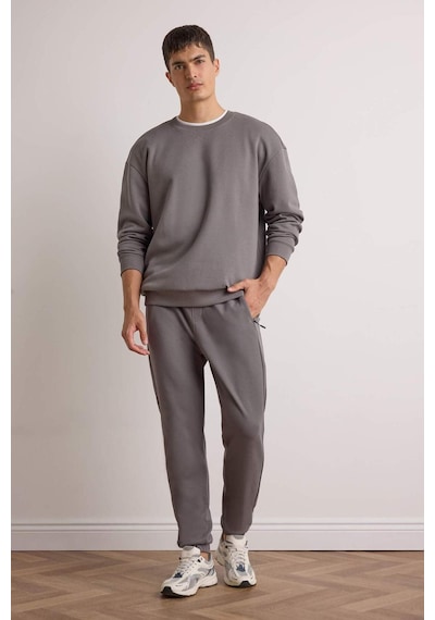 DeFacto Slim Fit Dar Kesim Fermuar Cepli Pike Eşofman Altı D5258AX25SPGR206