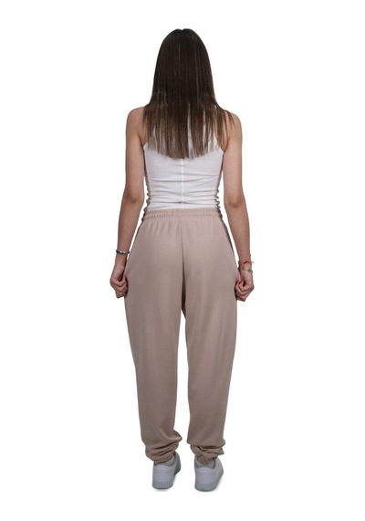 Shinzone Kadın Modal Kumaş Lastikli Paça Bej Jogger Pantolon Bej