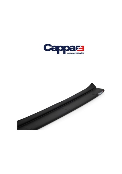 Cappafe Fiat Egea Arka Tampon Eşiği Koruma Mat Siyah Abs 2015- N11.8218