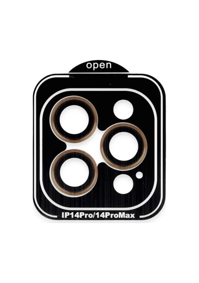 Joko Apple Uyumlu iPhone 14 Pro Max Pvd Metal Kamera Lens - Turuncu Diğer