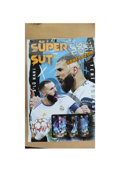 Süper Şut Üçlü Futbolcu Kartı 150 Adet