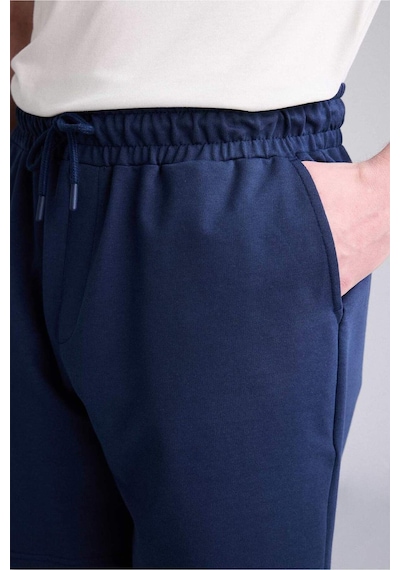 Defacto Regular Fıt Sweatshirt Kumaşı Şort W1105az26smnv241 Lacivert-nv241