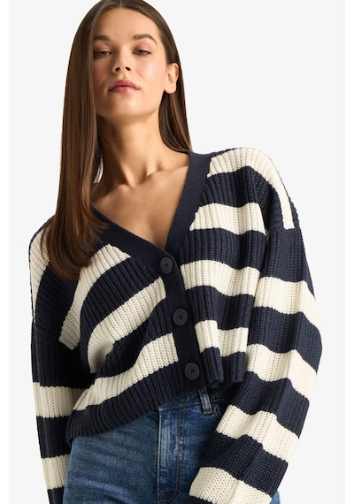 Defacto Regular Fit V Yaka Hırka Z8539az25wnnv207 Lacivert