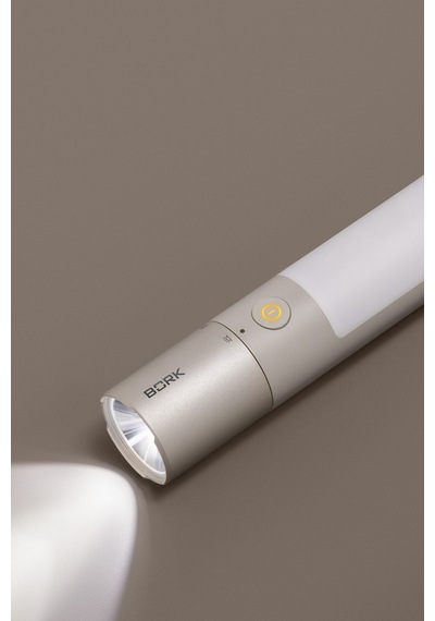 Bork L502 Anodize Alüminyum Çok Modlu Led El Feneri El Fenerleri Gümüş