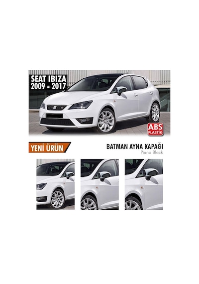 Seat İbiza (2009 - 2017) Batman Yarasa Ayna Kapağı (piano Black)
