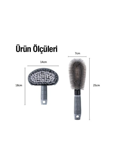 Zhltools 6 Parçalı Araba Ve Lastik Temizleme Premium Set