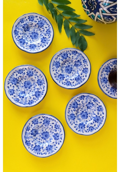 Jamuor Mess Fulya Porselen Çay Tabak Takımı 12cm 6 Parça