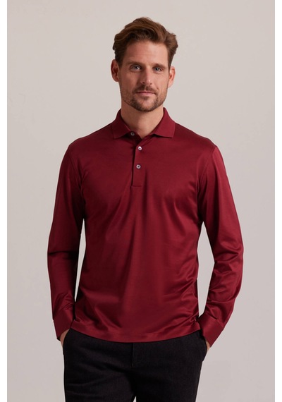 Ysf Erkek Bordo Polo Yaka Sweatshirt
