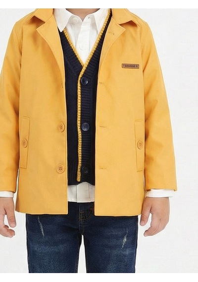 Xo Kids Erkek Çocuk 4lü Alt Üst Takım 2-5 Yaş 12201 Sarı