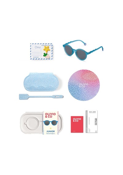 Olivio&co Classic Oval Junior Güneş Gözlüğü - Reef Blue Çok Renkli