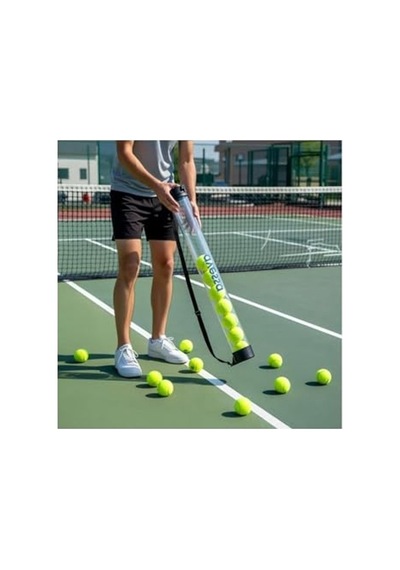 Tenis Topu Toplama Aparatı, Beyaz Renk, Tek Ebat