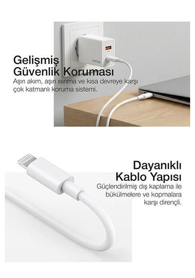 50w Pd Hızlı Şarj Başlığı + Usb-c To Lightning Kablo Apple Uyumlu Uyumlu iPhone Uyumlu, Akıllı Güvenlik Çipli 1 Adet 50w Pd Hızlı Şarj Başlığı + Usb-c To Lightning Kablo Apple Uyumlu Uyumlu iPhone Uyumlu, Akıllı Güvenlik Çipli 1 Adet